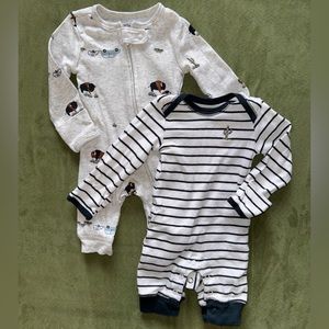 Carters one piece outfits. Never worn. In great condition.